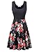 VETIOR Women's Vintage Scoop Neck Midi Dress Sleeveless A-line Cocktail Party Tank Dress (X-Large, 6500-3)