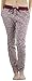 ToBeInStyle Women's Heathered French Terry Jogger Pants - Burgundy - Large
