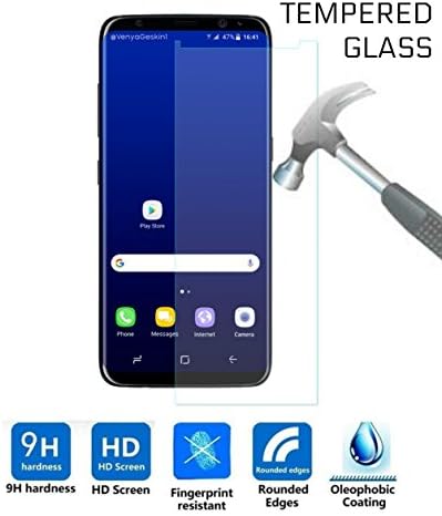 Galaxy S8 Plus Screen Protector - Tempered Glass, Anti-Bubble, Anti-Scratch (Clear)