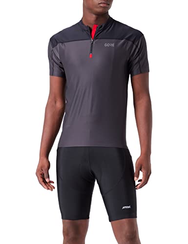 GORE WEAR Men's C3 Zip Jersey, Terra Grey/Black, XXL