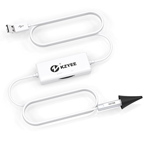 USB Ear Scope Otoscope, KZYEE Ear Cleaning Endoscope Inspection Camera Digital Ear Camera with 8pcs Reusable Specula Tips &Type-C Adapter Ear Microscope for Samsung LG Sony Android, Windows & Mac OS
