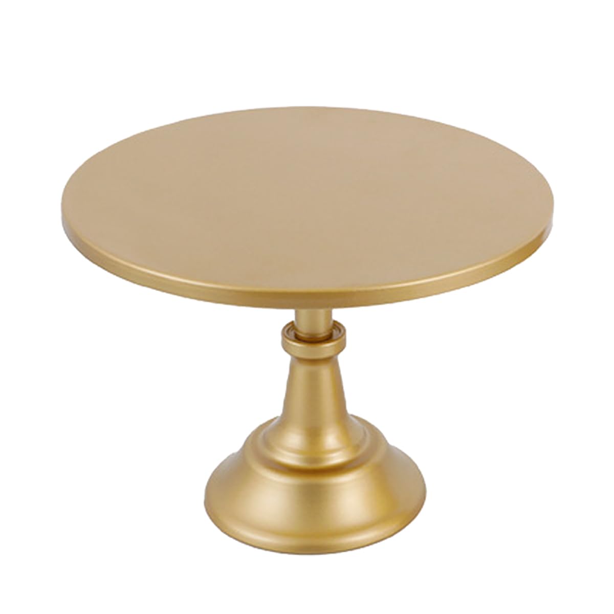 Photo 1 of Odowalker 10 Inch Gold Cake Stand Dessert Display Table with Base Metal Dessert Stand, Cupcake Display Plate for Birthday, Wedding, Party Decorations,