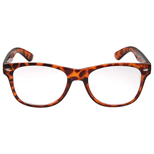 Kids Nerd Glasses Clear Lens Geek Fake for Costume Children's (Age 3-10) Tortoise