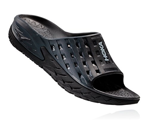 HOKA ONE ONE Men's Ora Recovery Slide,Black/Anthracite,US 7 M