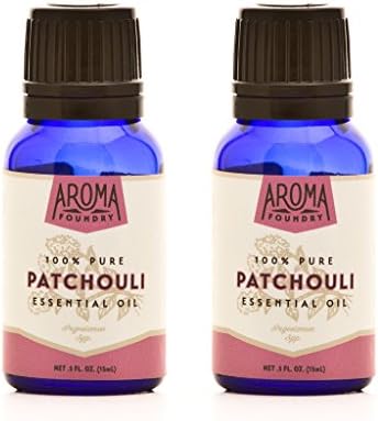 Aroma Foundry Patchouli Essential Oil - 15 ml 2 Pack - 100% Pure &amp; All Natural