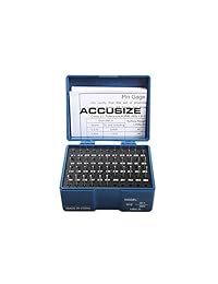 accusizetools   50 pcs   set M0 ( ) 0.011 "  0.060" Juego de calibre de clavija de conexión en acero Minus en Fitted Caso, # M0 ( )