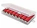 Ancefine 8 Cell 18650 Plastic Battery Storage Case with Hook Holder,2-Pack