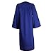 GraduationMall Matte Graduation Gown Cap Tassel Set 2025 for High School and Bachelor Royal Blue 54(5'9
