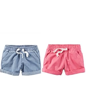 Toddler Girl's 2 Pack Pull On Play Shorts
