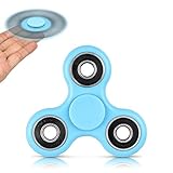 FridayFun Tri-Spinner Fidget Yellow EDC ADHD Focus Toy With Longer rotation and Smaller Friction, Great for Deep Thought & Anxiety Relief