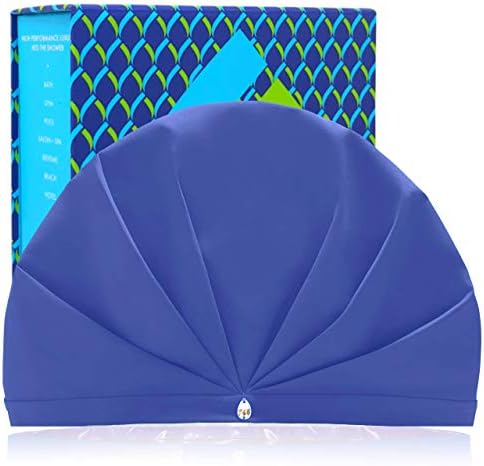TURBELLA SHOWER TURBAN The Only Waterproof Breathable Shower Caps For Women That Wick Humidity To Keep Dry Hair Styled | Adjustable | Non-Slip Grip | Luxury Swarovski crystal | Made in USA | Gift Box