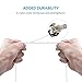 Anker 1ft / 0.3m Extra Short Tangle-Free Lightning to USB Cable with Ultra Compact Connector Head [Apple MFi Certified] for iPhone, iPod and iPad (White)