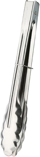 Nisbets Essentials Catering Tongs 245 mm Stainless Steel DF668 view 6