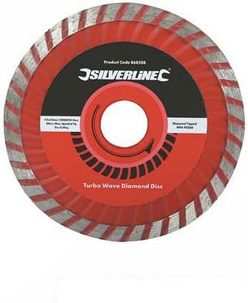 Silverline 675104 Turbo Wave Diamond Cutting Blade, 300 x 20 mm