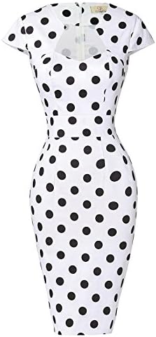 Vintage Floral Cocktail Dress Cap Sleeve Retro Vintage Pencil Dress