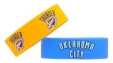 Oklahoma City Thunders Rubber Silicone Bracelet Wristband 2 Pack - Official