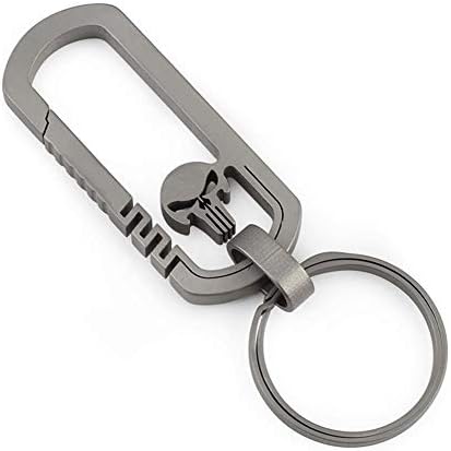 Following Titanium Carabiner Clip D-ring Locking Carabiner Buckle Keychain Titanium Alloy Multifunctional Anti-Lost Key Chain Hook EDC Tools for Outdoors stylish