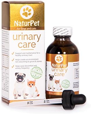 NaturPet Urinary Care | 100% Natural Urinary Tract Support for Cats | Urinary Tract Support for Dogs |Gravel &amp; Stones | 100 mL 3.3 oz
