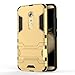 Axon 7 Case, ZTE Axon 7 Case, MicroP(TM) Dual Layer Armor Hard Slim Hybrid Kickstand Phone Cover Case for ZTE Axon 7 (Golden Kickstand Case)