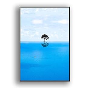 Framed Canvas Wall Art for Living Room, Bedroom Coast and Sea Canvas Prints for Modern Home Decoration Ready to Hang - 16"x24" inches