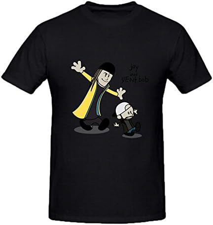 Round Neck Jay And Silent Bob Thumbnail Graphic T Shirt
