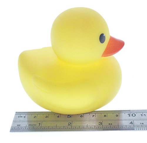 MYLIFEUNIT 4 inch Yellow Rubber Bath Ducks for Child