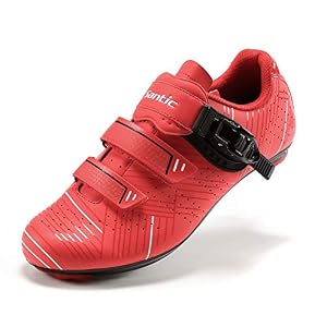 Santic Cycling Shoes Men’s or Women’s Road Cycling Riding Shoes Spin Shoes with Buckle- Roadway