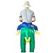 NEWBEA Inflatable Dinosaur T-rex Costume,Halloween Fancy Dress Costumes for Adult Child,Standard Size
