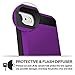 Vofolen Case Protective Shell Shockproof Rubber Bumper Case Anti-Scratches Hard Cover Purple