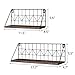 Mkono Wall Floating Shelves Set of 2 Rustic Wood Bathroom Shelf (11.5