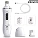 Pecute 2 Speeds Dog Nail Grinder, Rechargeable Electric Pet Nail Trimmer for Paw Grooming, Gentle and Painless Nail Clipper for Small and Medium Dogs,1h Charge Time,4h Work Life