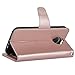 Moto G5S plus Case,Moto G5S plus wallet Case,Arae [Wrist Strap] Flip Folio [Kickstand Feature] PU leather wallet case with ID&Credit Card Pockets For Moto G5S plus (Not for G5 plus),rose gold