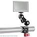 Neewer Field Monitor Mount with 1/4-inch Screw and 360-Degree Rotatable for DJI Ronin-M Handheld Gimbal, Fit All Rods with Diameter 24.9mm-25.5mm