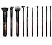 Jessup New Brush Set, Professional Makeup Brushes, Concealer, Lip Brushes, Blender, Face Brush, Eye Makeup Brush Kit Red Wine Synthetic Fiber Hair T259 (Brush)