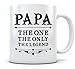 Tstars Dad Mug Gifts for Papa from Daughter Son Fathers Day Funny Coffee Mugs for Dads 11 Oz. White