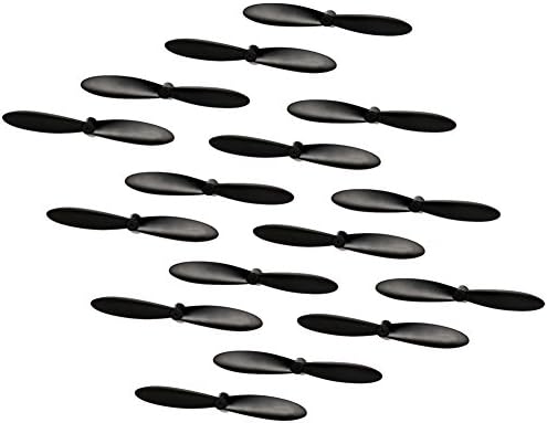 iDrones Mini Quadcopter Parts 16 PCS Propellers for FY603 RC Quadcopter Drone Rotor Blade 4 Set Props Color Black