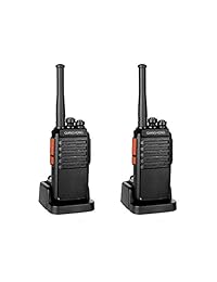 QIANGHONG BF-E50 Radios bidireccionales recargables portátiles de largo alcance Paquete de 2 UHF 400-470 Mhz Walkie Talkies