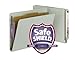 Smead End Tab Pressboard Classification Folder with SafeSHIELD Fasteners, 1 Divider, 2