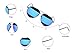 GAMT Mirrored Aviator Sunglasses Fashion Designer Colorful Lens