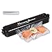 PDR TEC Vacuum Sealers，Automatic Food Preservation Machine for Dry and Moist Food Packing, Fresh Preservation Vacuum Air Sealing System Safety Black with 15pcs Sealing Bags