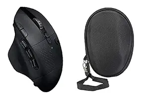 M.G.R.J Portable Carrying Hard Case Cover for Logitech G604 / MX Master 3S, 3, 2S / Logitech G602 / Logitech G700S Wireless Gaming Mouse (Black)