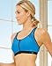 Champion Women's Zip Sports Bra, Black, XL
