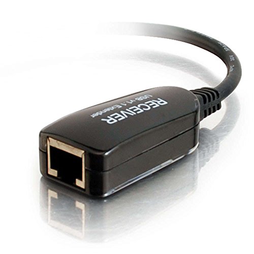 C2G/Cables to Go 29353 1-Port USB 1.1 Over Cat5 Superbooster Extender Dongle RJ45 Female to USB B Male Receiver