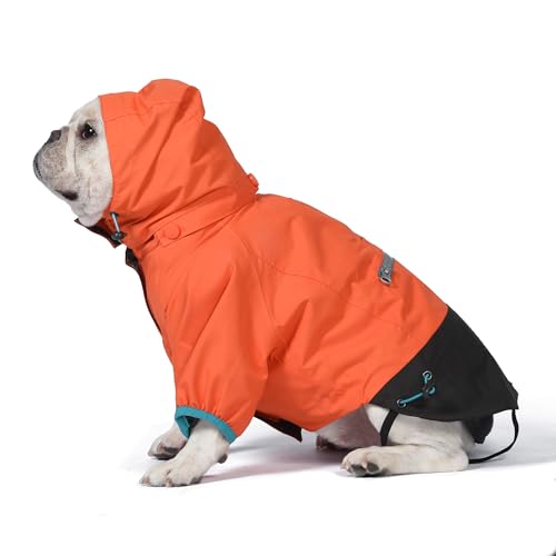 Orvis Dog All Season Trekker 3-in-1 Coat for Dogs, Size Extra Large; Orange Hig…