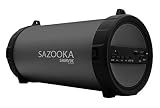 SAMVIX SAZOOKA Portable Bluetooth Speaker Indoor/Outdoor 2.1 Hi-Fi Extra BASS Cylinder Loud BT Speaker (Sazooka)
