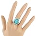 Turquoise Sterling Silver Ring Southwest Style for Women Size 5 to 12