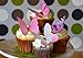 Sugar Robot Inc. Edible Butterflies Large Size Premium Crafted Made in the USA Cake and Cupcake Toppers, Decoration (Pink)