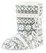 PajamaMania Women's Slipper Boots With Rubber Sole
