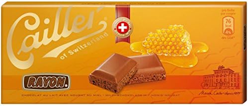 Cailler Rayon (2 x 100g) - Milk-air chocolate with honey-nougat