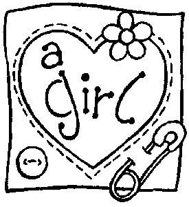 Art Stamp 'A Girl' Stamp